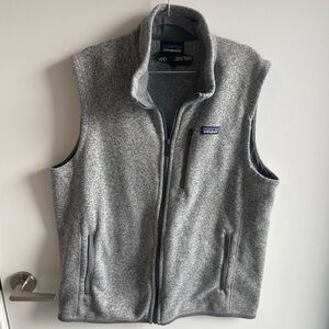 Patagonia Heather Gray Fleece Vest